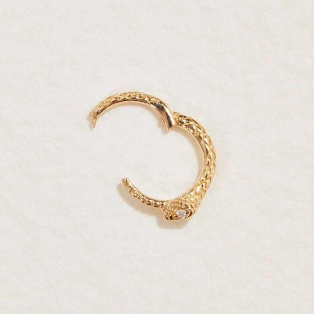 Pamela Love 6mm Serpent Clicker 14k yellow gold (SOLD OUT) - Picture 2 of 4